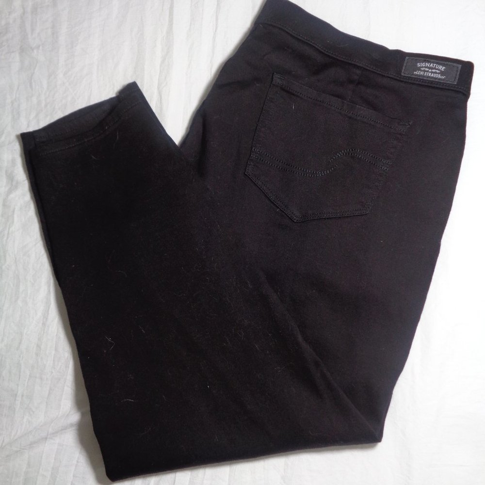 Signature by Levi Strauss Black Denim Joggers XXL